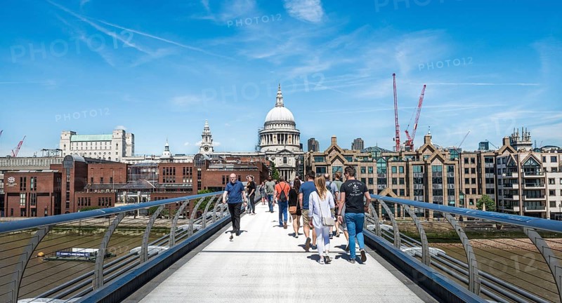 Millenium Bridge and St. Paul's Cathedral