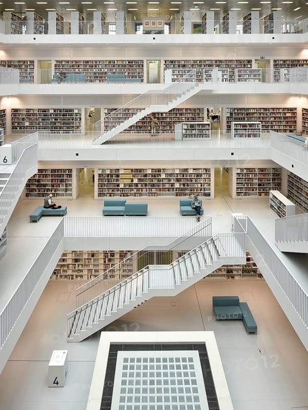 Gallery with stairs