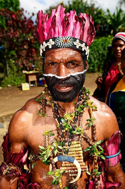 The highland tribes presenting themselves at the annual Sing Sing of Goroka