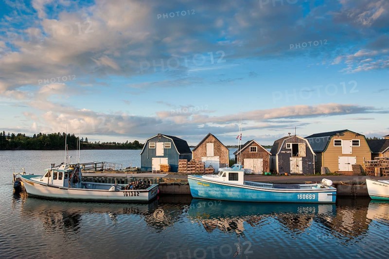 Little fishing boat in Stanley Bridge Harbour