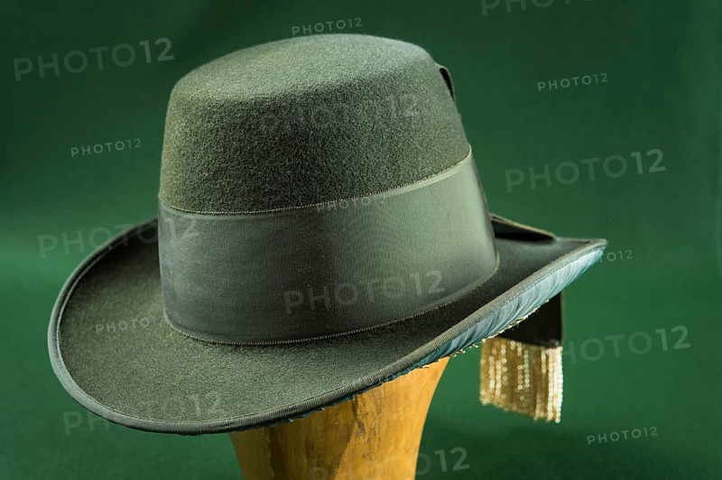 Completed wool felt hat