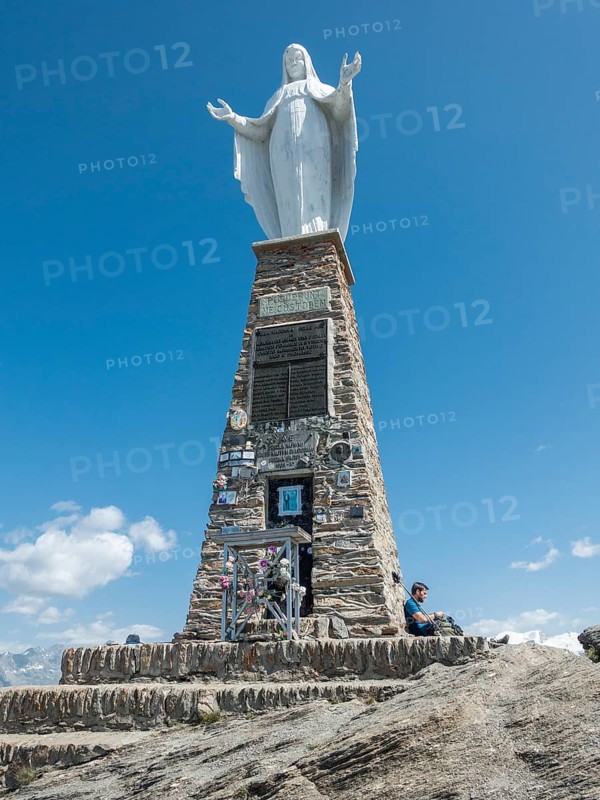 Statue of the Madonna on top of Mount Zerbion