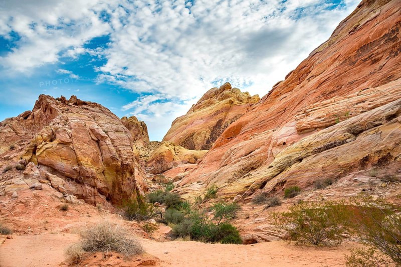 Orange-red rock formations