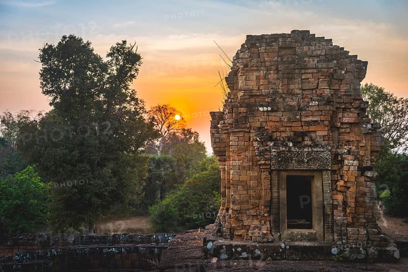 Temple ruins at Sunset