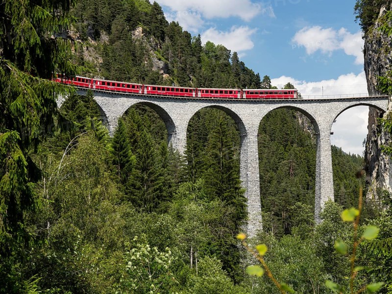 Landwasser Viaduct of the Rhaetian Railway