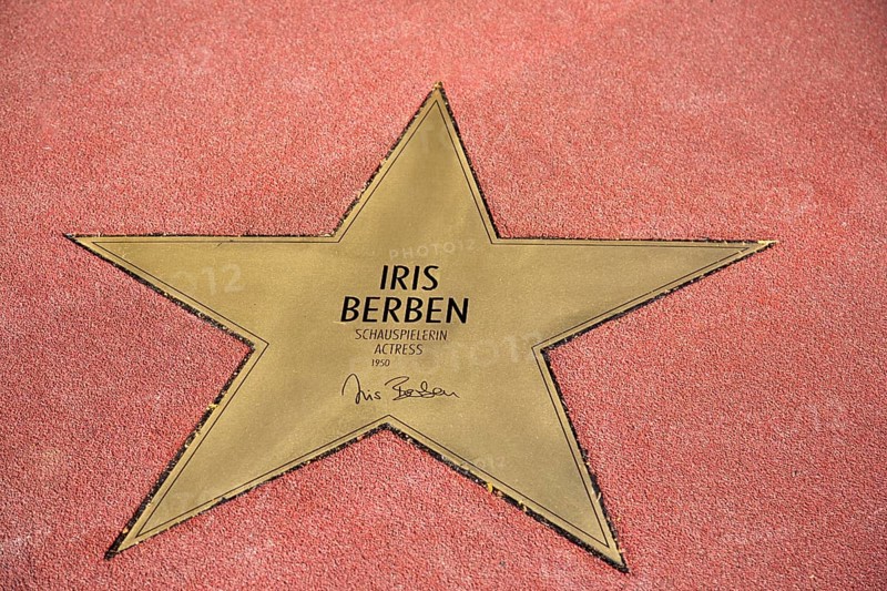 Star of actress Iris Berben