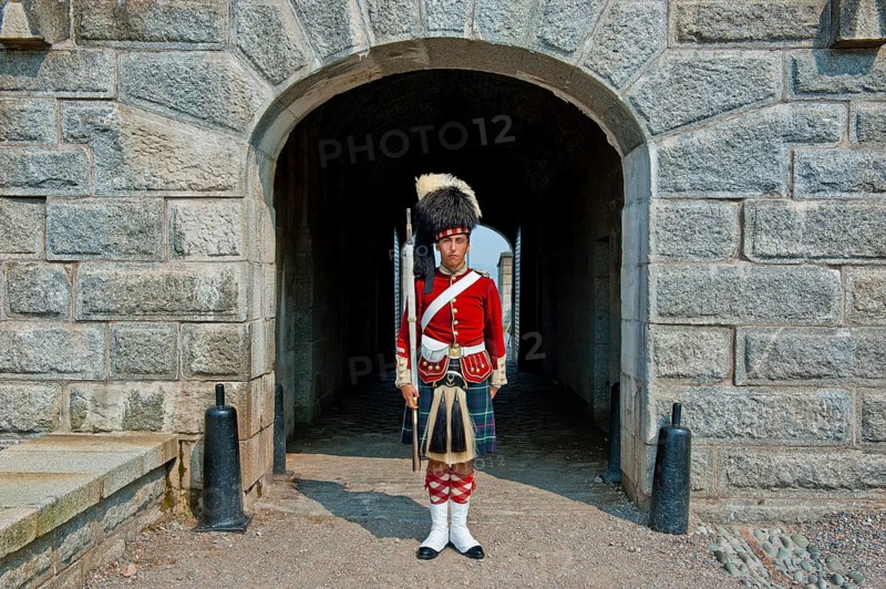 Traditional dressed guard