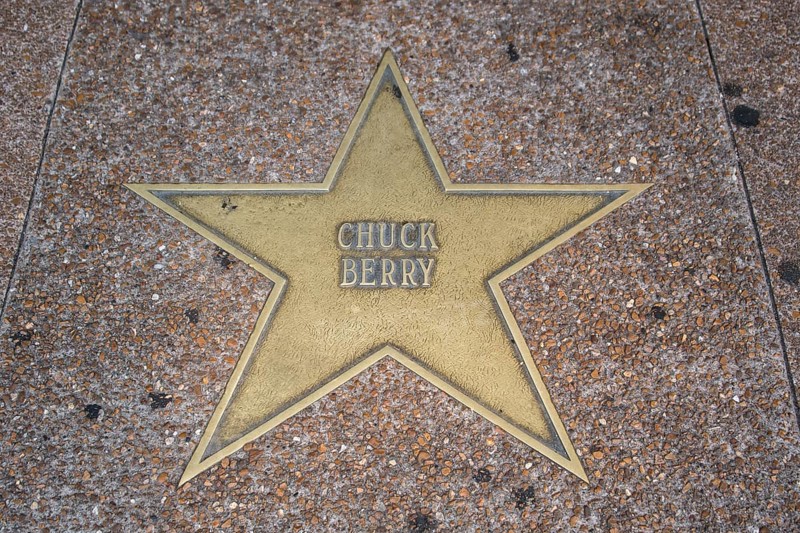 Star of RockÂ´nÂ´Roll Legend Chuck Berry on the Walk of Fame