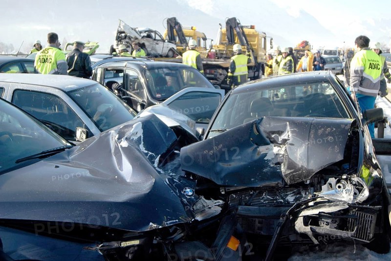 Demolished cars