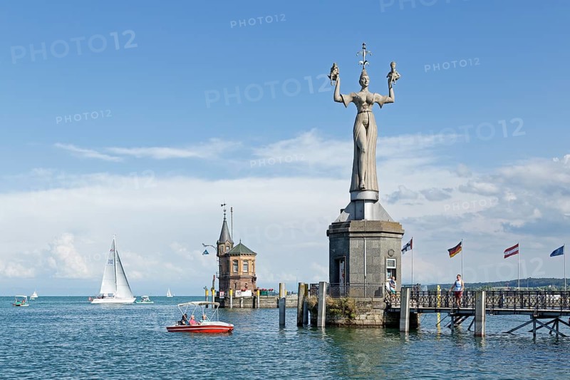 Imperia statue at the harbor entrance