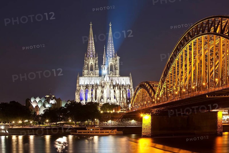 Cologne Cathedral with Hohenzollern Bridge