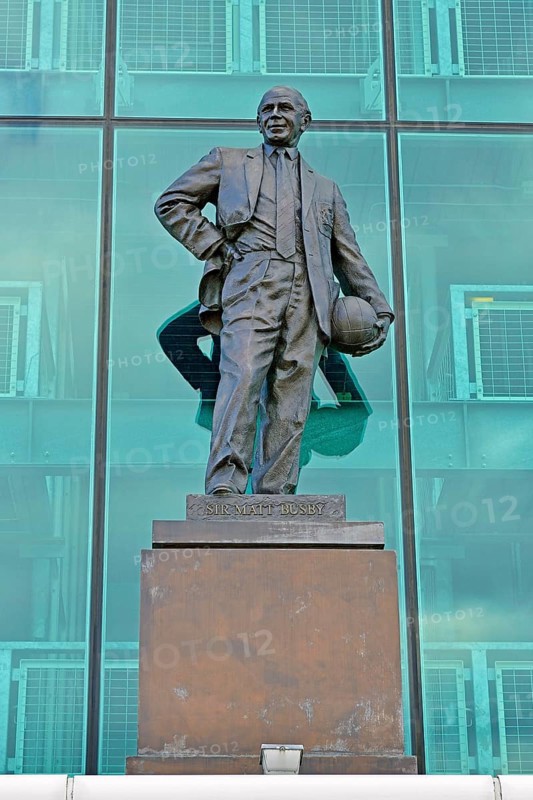 Sir Matt Busby statue outside Old Trafford