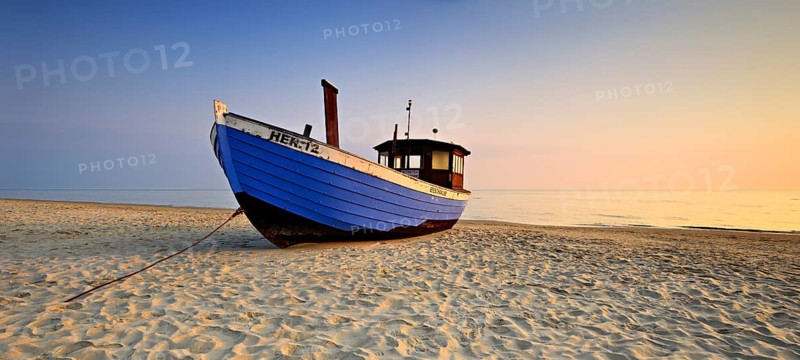 Fishing boat on beach