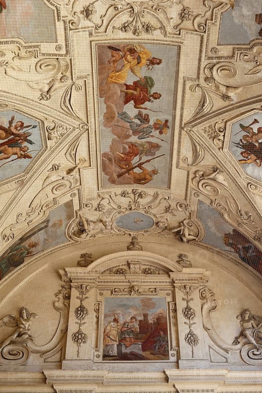 Ceiling painting in the Wallenstein Palace