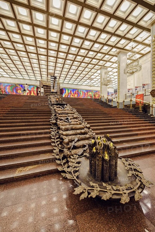 Glory stairway in the Museum of the Great Patriotic War