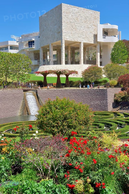Mediterranean garden in J. Paul Getty Museum