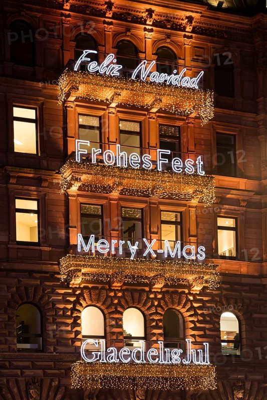 Lettering Merry Christmas in different languages
