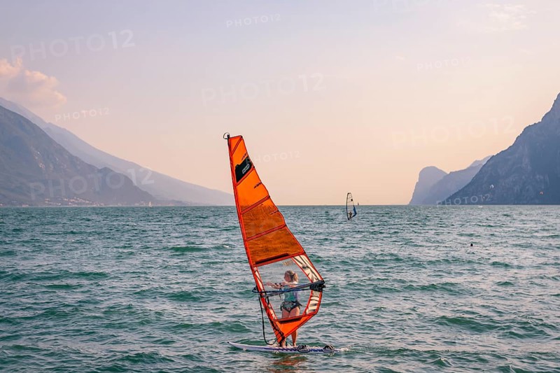 Windsurfer on Lake Garda