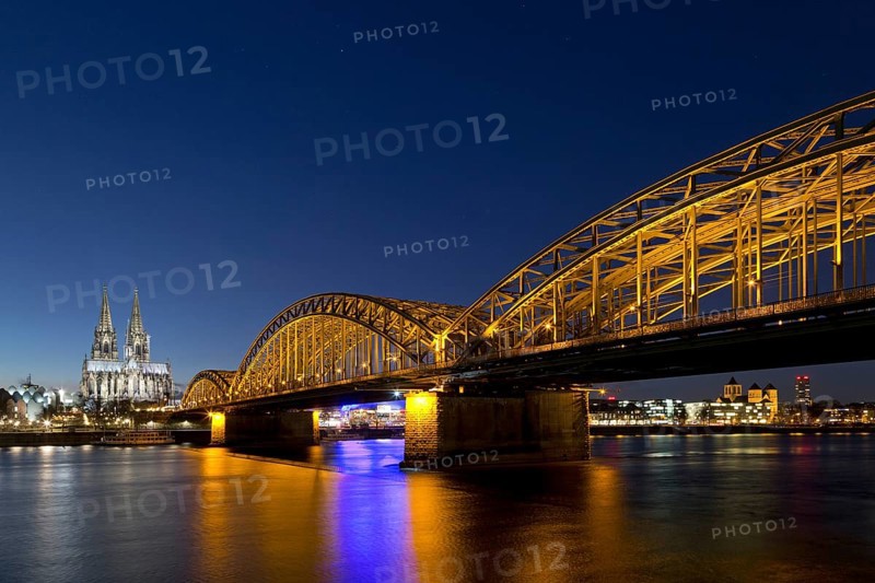 Cologne Cathedral with Hohenzollern Bridge