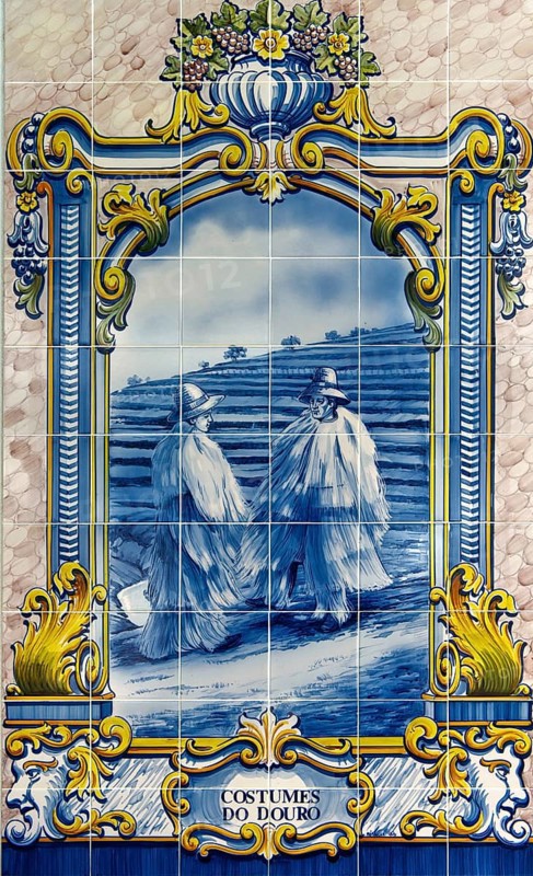 Hand-painted azulejo