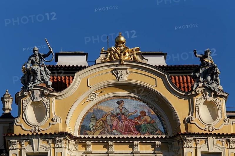 Mosaic on gable