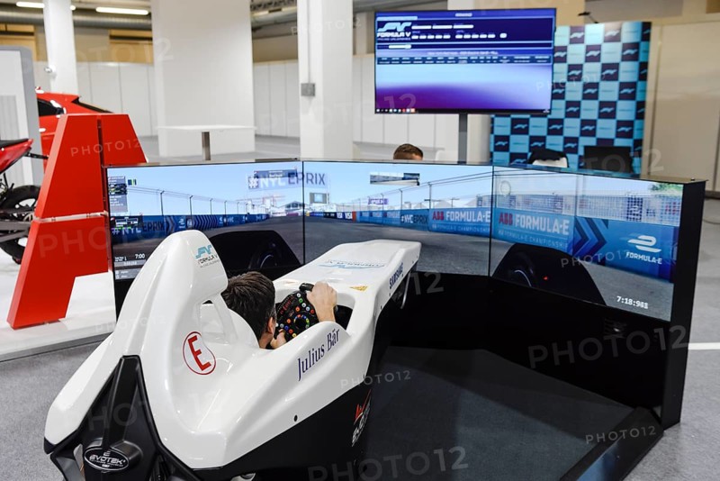 Formula E racing car simulator