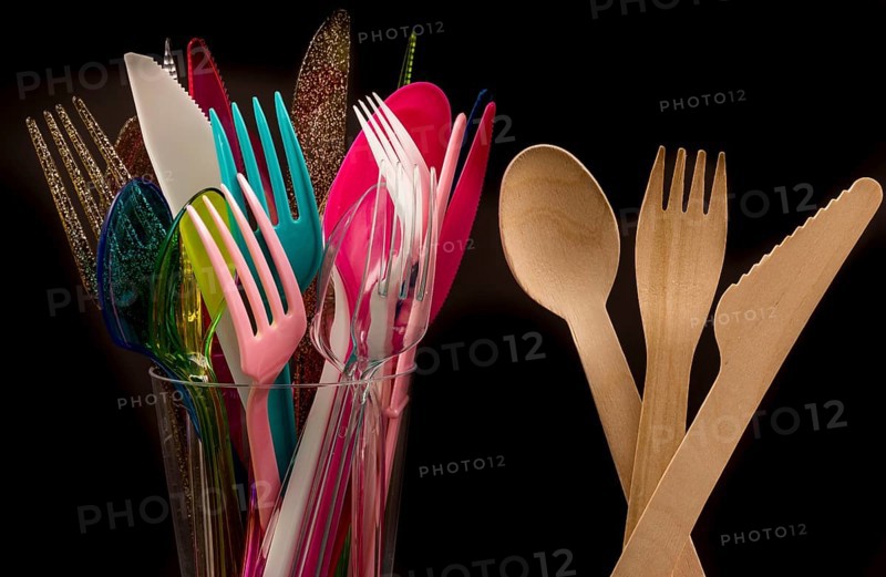Disposable wooden cutlery