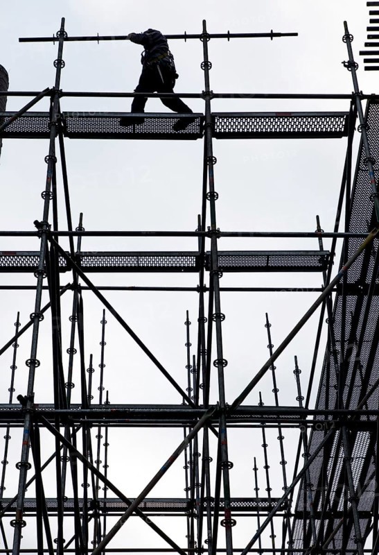 Scaffolders at work