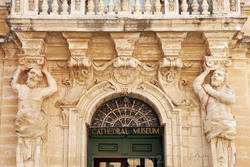 Baroque facade with caryatids