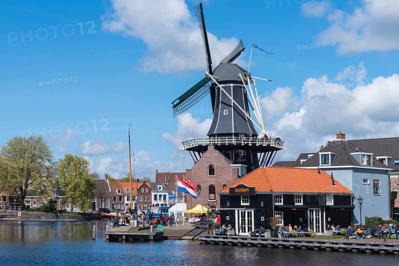 De Adriaan windmill on the river Spaarne