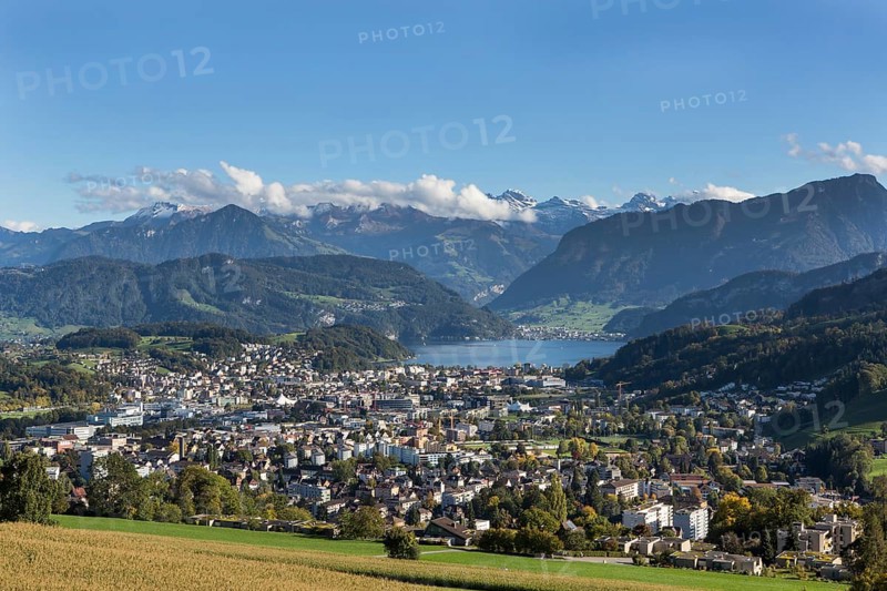 View from Sonnenberg on Kriens