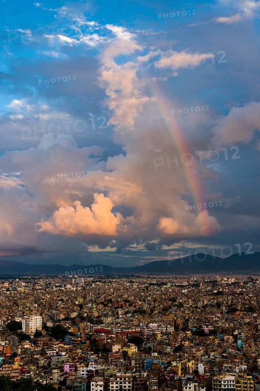 Aerial view from Swayambhunath Temple