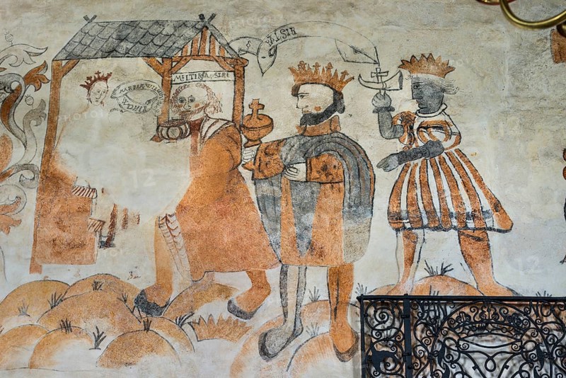 Fresco from 1545 in the nave