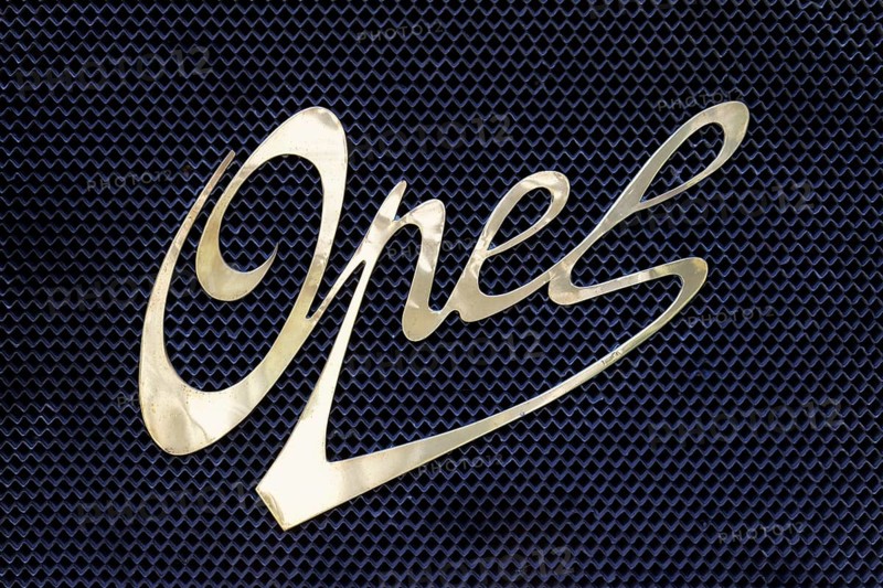 Opel lettering on a classic Opel doctor's car model from 1908