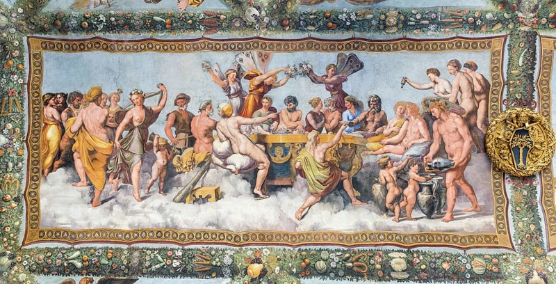 Wedding banquet of Cupid and Psyche