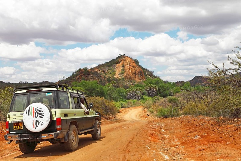SUV in Tsavo West National Park