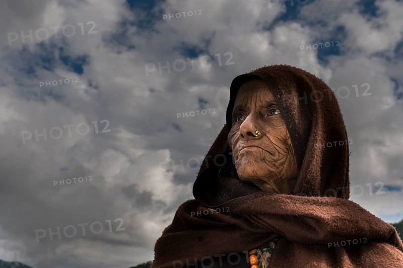 Portrait of an wrinkled