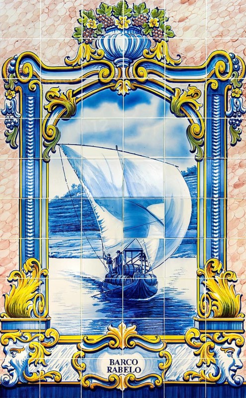 Hand-painted azulejo