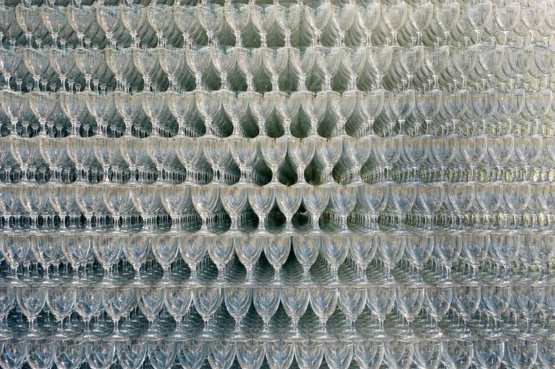 Glass goblets