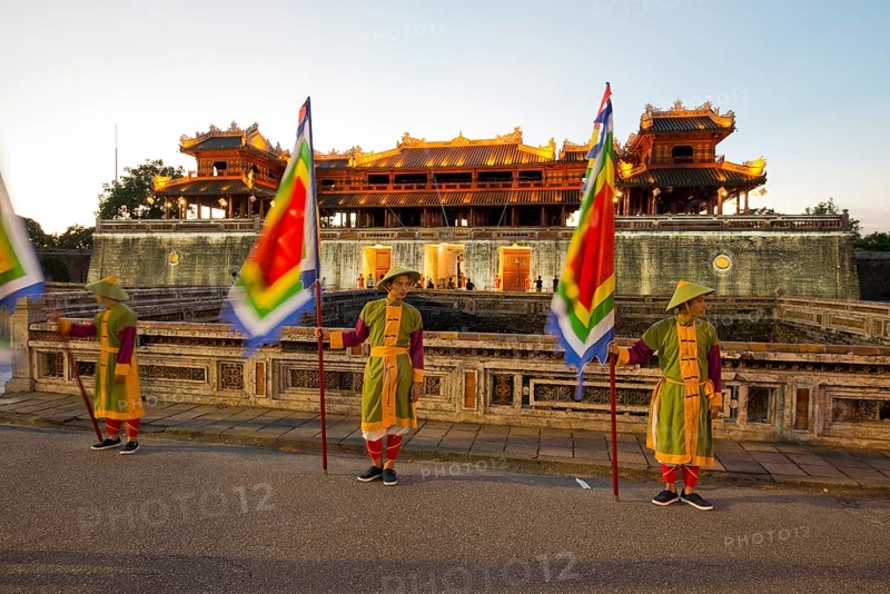Vietnamese guards in front of the Meridian Gate