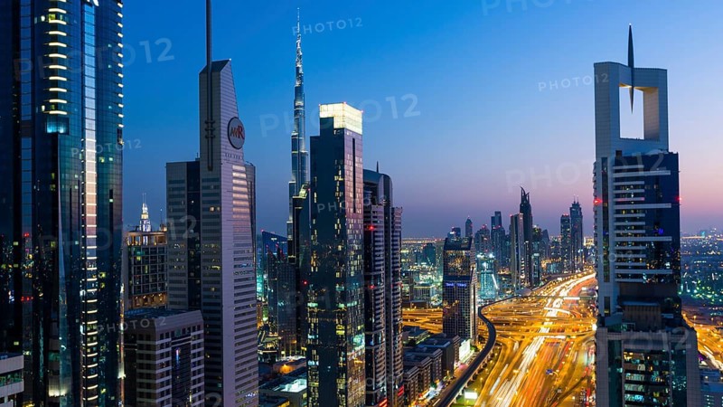 View at dusk from Four Points by Sheraton