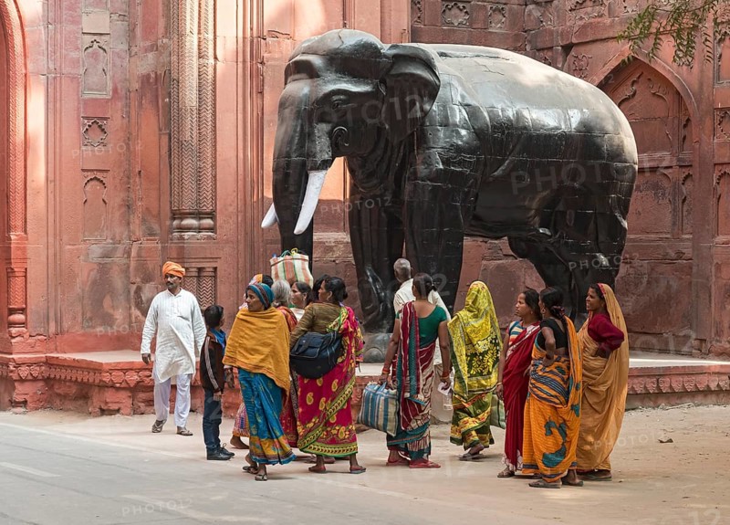 Indian people at Elephant Gate