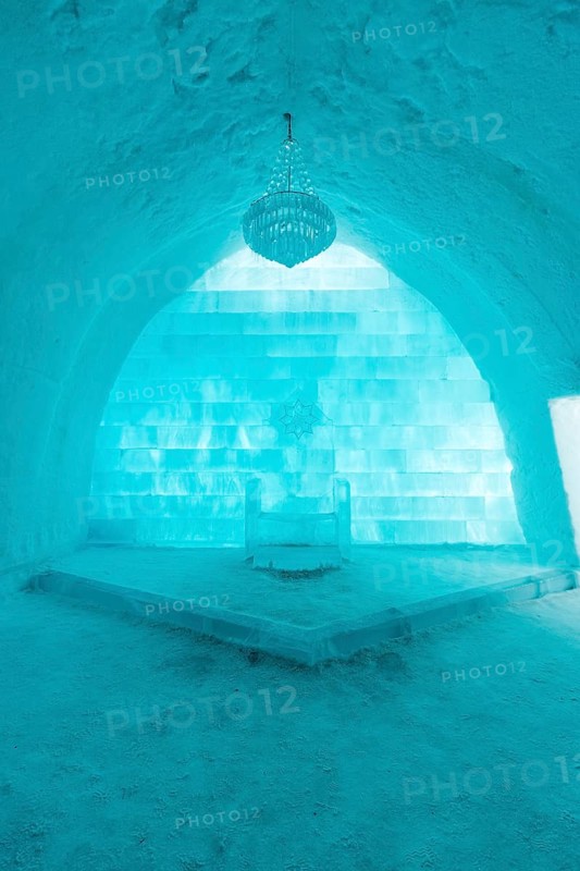 Throne made of ice