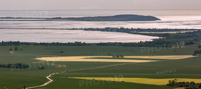 View from Putgarten to the island Hiddensee