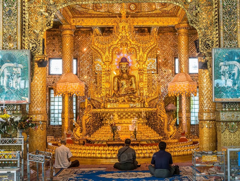 Locals praying