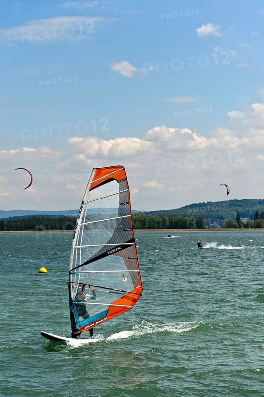 Windsurfer on Lake Biel