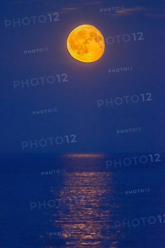 Moon over the sea