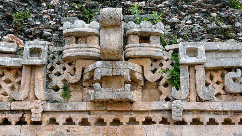 Relief with mask of the rain god Chaak