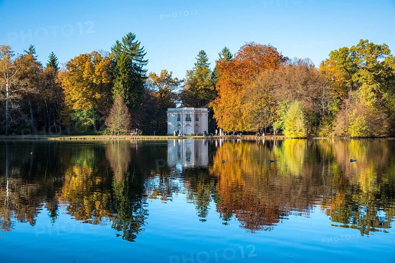 Pagodenburg reflected in Lake Pagodenburg