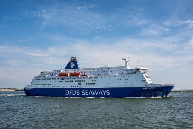 Ferry King Seaways on the Dutch North Sea coast